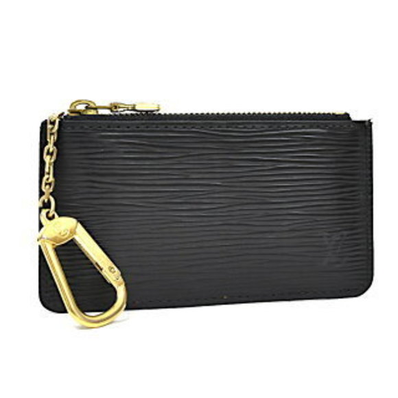 Louis Vuitton Key Case Pochette Epi Leather Black - Picture 1 of 8